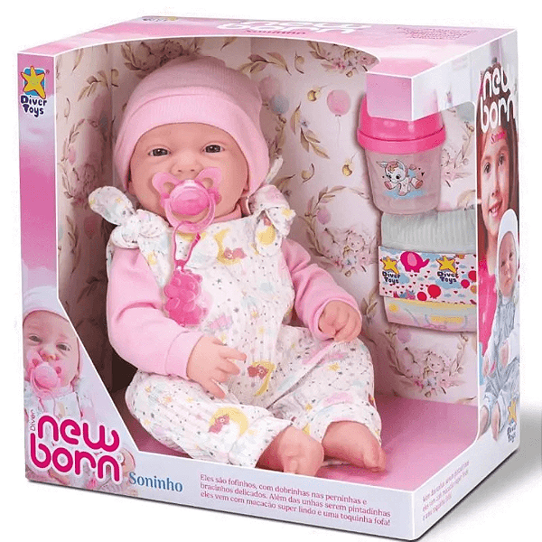 Boneca Diver New Born Soninho 8334 Diver Toys