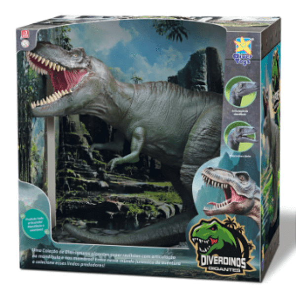 Dinossauro T- Rex Diver Dinos Gigantes 8240 Diver Toys