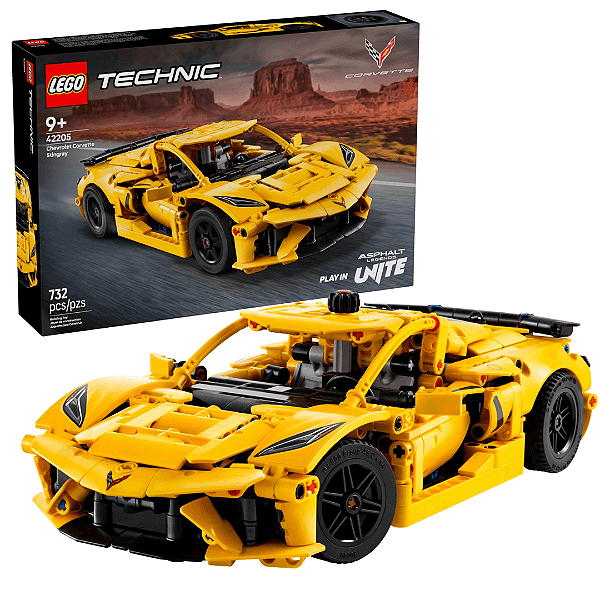 Lego Technic Chevrolet Corvette Stingray 732 Peças 42205