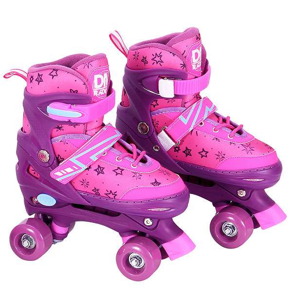Patins Roller Ajustável G 38 Ao 41 Com Acessórios DMR6547G Dm Toys