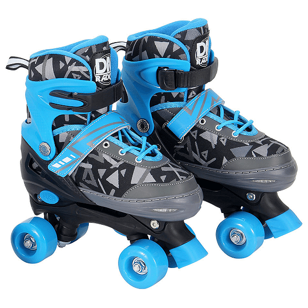 Patins Roller Ajustável G 38 Ao 41 Com Acessórios DMR6550G Dm Toys
