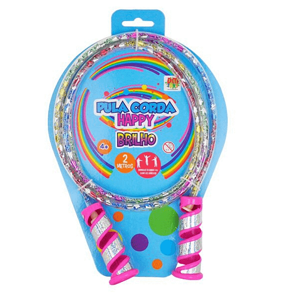 Corda Pula Corda Happy Brilho DMT6675 Dm Toys