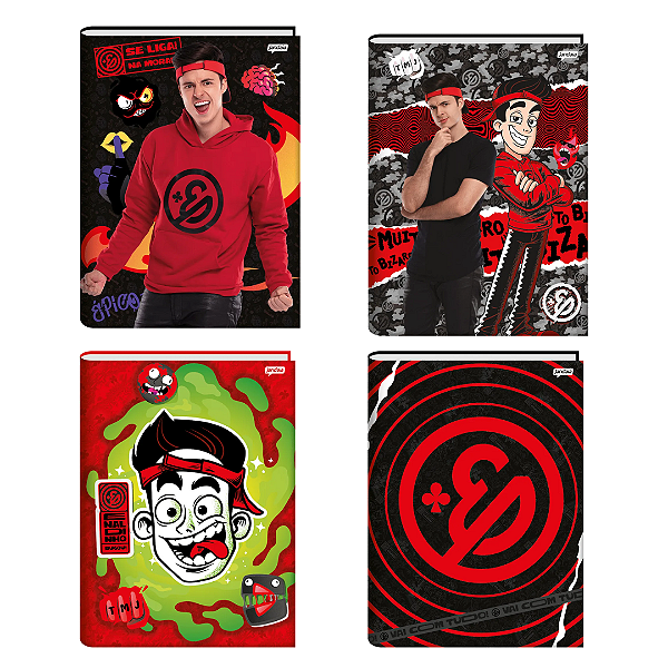 Caderno Brochura Capa Dura Enaldinho 80 Folhas Jandaia