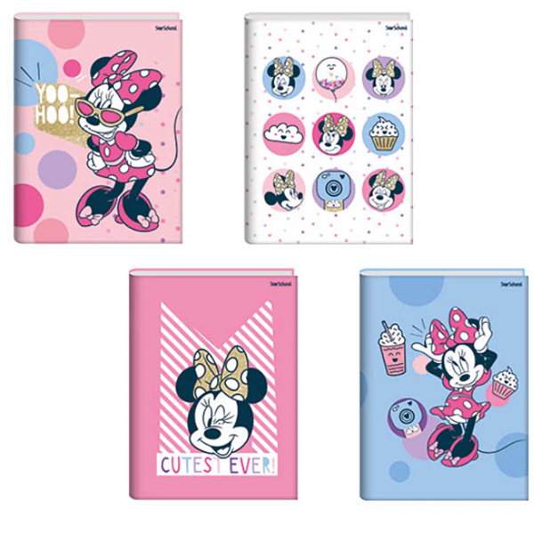 Caderno Brochura Capa Dura Pequeno Minnie 80 Folhas Starschool