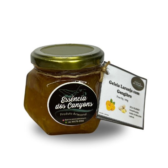 Geleia de Laranja com Gengibre 170g
