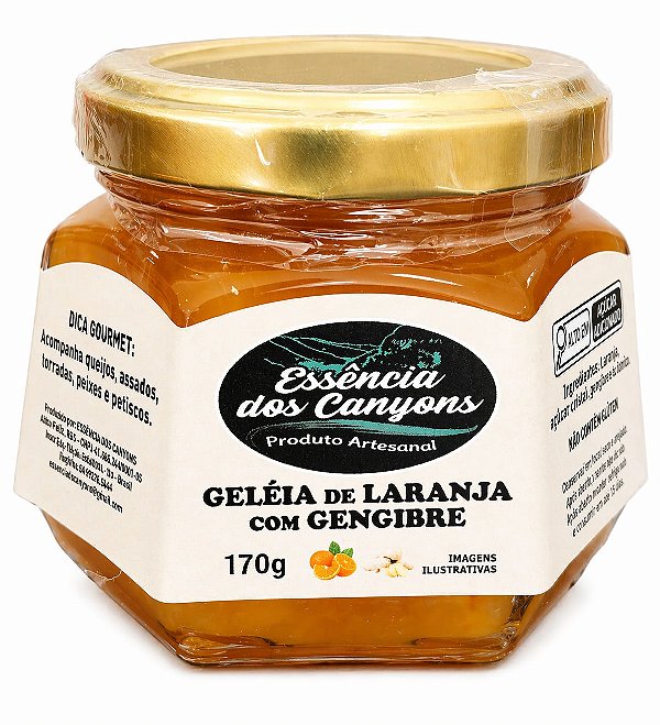 Geleia de Laranja com Gengibre 170g