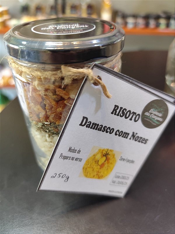 RISOTO DAMASCO COM NOZES 250G