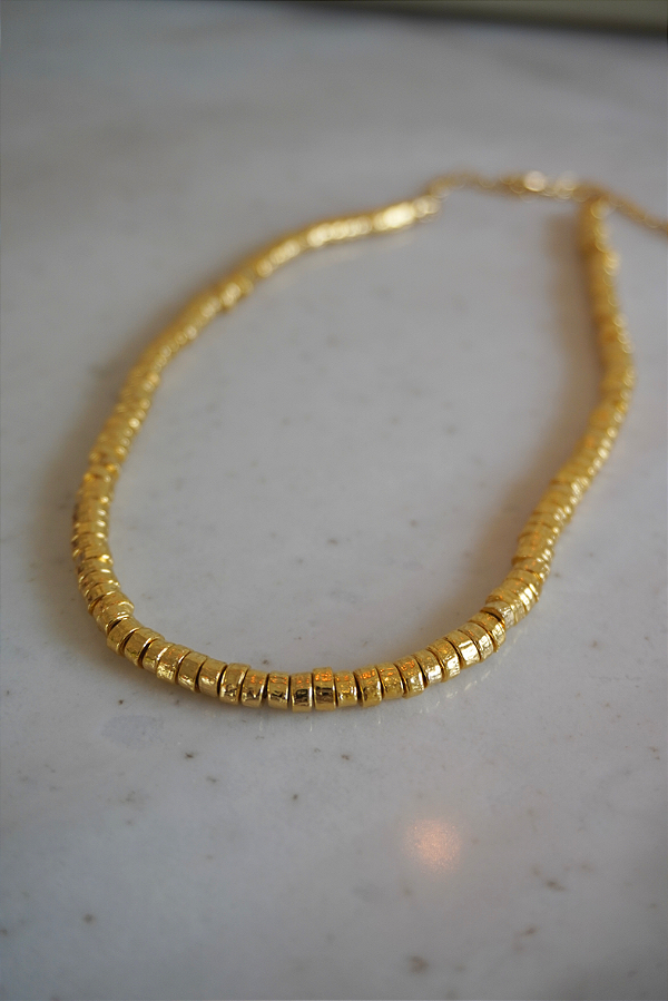 Colar Dourado Canutilhos G