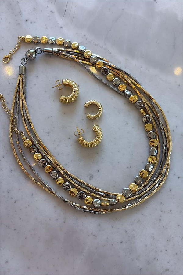 Composição Ródio e Dourado