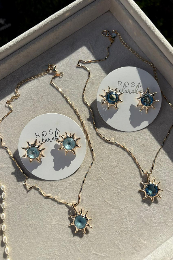 Composição Sol Cristal Azul