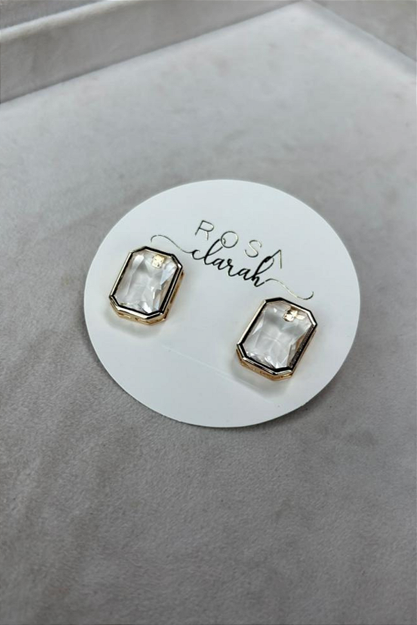 Brinco Cristal Transparente