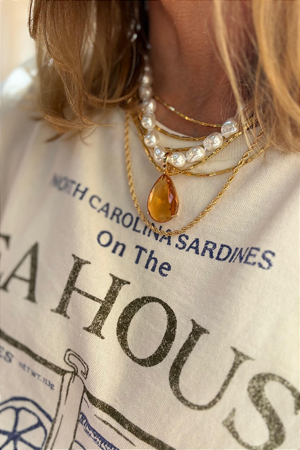 Composição com Pingente Gota