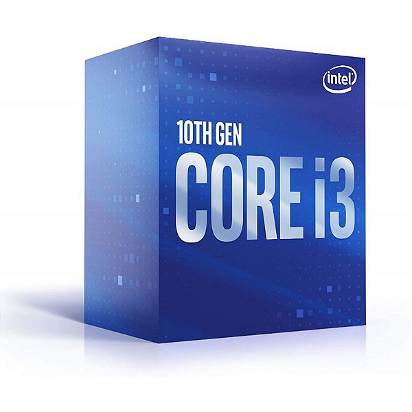 Processador Intel Core i3 10105F, 3.7GHz (4.4GHz Turbo), 10ª Geração, 4-Cores 8-Threads, LGA 1200, BX8070110105F