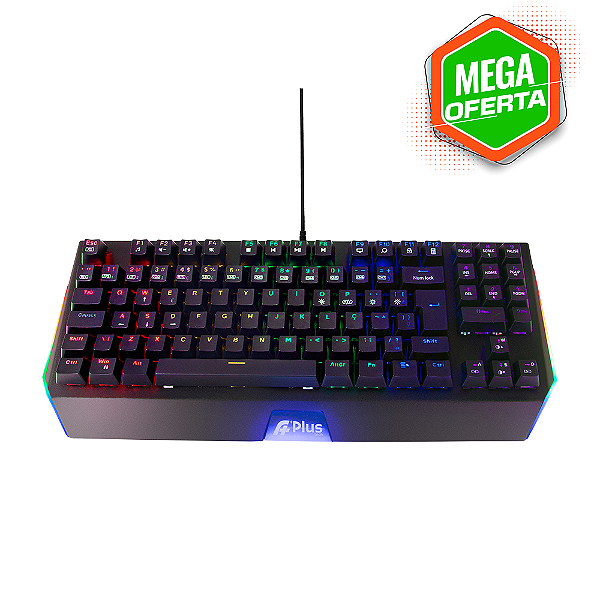 Teclado gamer APlus Tech - Mizu - Rainbow, Blue Switch, ABNT2