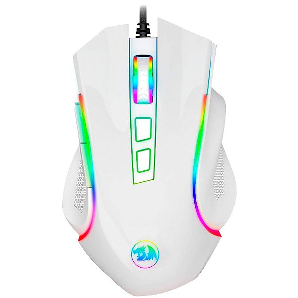 Mouse gamer Redragon - Griffin Lunar White - RGB Chroma Mk.II, Pixart PAW3212, Polling Rate: 1000Hz