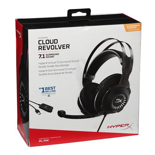 Headset gamer HyperX - Cloud Revolver - 7.1 Surround, Cancelamento de ruido