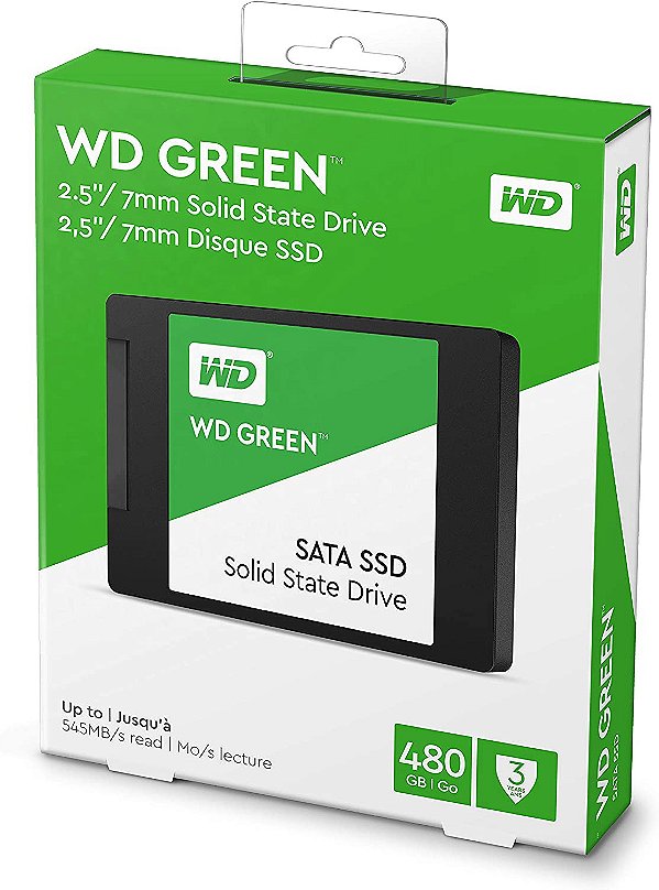 SSD Western Digital - WD Green 480GB - SATA3, 6Gbps/s - WDS480G3G0A