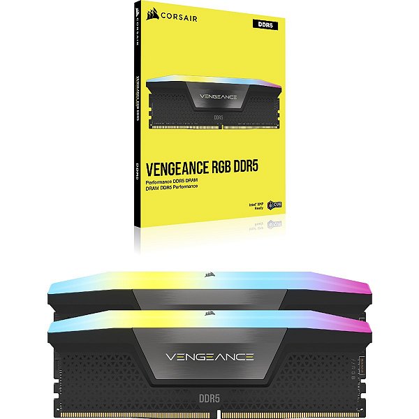 Memoria ram Corsair - Vengeance RGB 32GB - DDR5, 2x16Gb, 6000MHz
