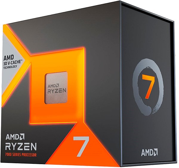 Processador AMD Ryzen 7 7800X3D, 4.2GHz (5.0GHz Turbo), 8-Cores 16-Threads, AM5, Sem Cooler, 100-100000910WOF