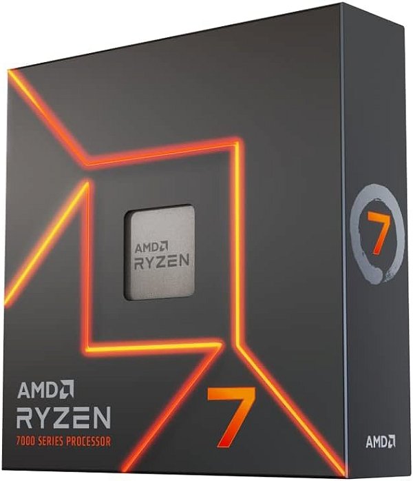 Processador AMD - Ryzen 7 7700X (Max Boost Até 5.6GHz) - AM5, AMD EXPO, 40MB Cache