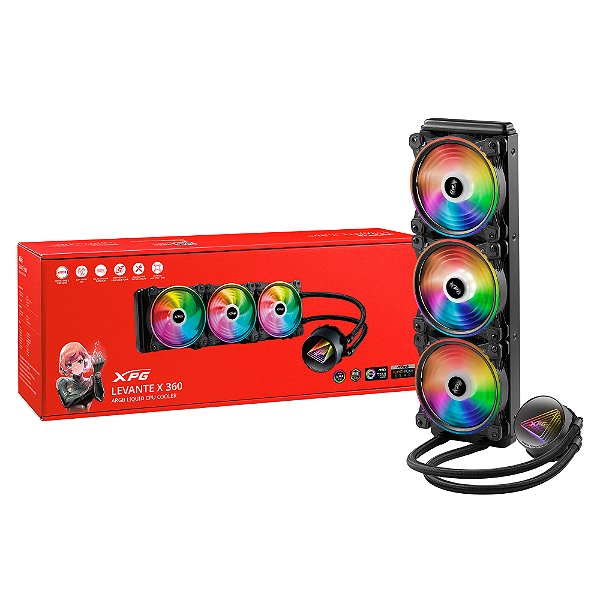 Water cooler XPG - Levante X 360 - ARGB, intel, AMD