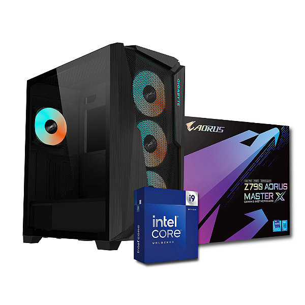 PC Gamer - Eagle - Z790 Aorus Master X, intel i9 14900k, Gigabyte AORUS RGB Memory 32GB, AORUS Gen4 7300 SSD 2TB, Waterforce X360, UD1000GM 1000W, C301 Glass V2, RTX 4070 Eagle OC