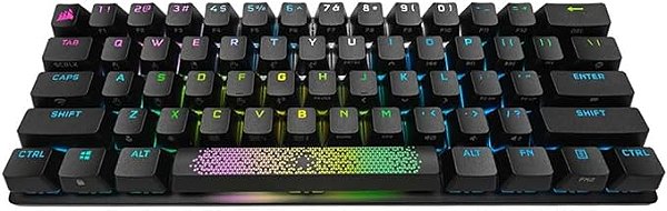 Teclado mecânico gamer Corsair - K70 PRO Mini Wireless - RGB, Sem fio Slipstream, Switch Cherry MX Speed, Layout US, Forma do Teclado 60%