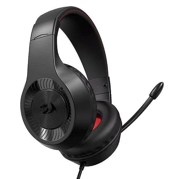 Headset gamer Redragon - Pelias - Driver 40mm, Earpads em couro sintético, Microfone Omnidirecional