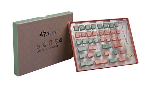 Keycaps Akko - 9009 Retro R2 Industrial Style Novelty - 38 unidades, Material PBT, Layout ANSI
