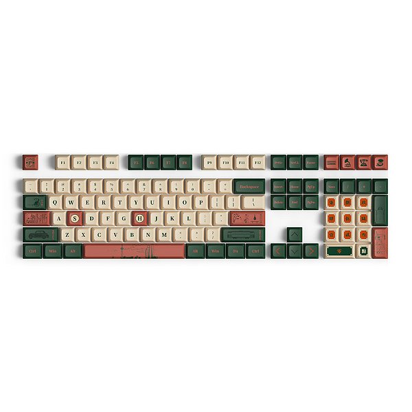 Keycaps Akko - World Tour Shanghai - 136 Unidades, Material PBT sublimado, Layout ANSI, Perfil JDA