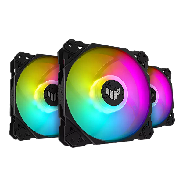 Kit Fan ASUS - TUF Gaming TF120 ARGB - RGB, 3x120mm, Controladora integrada, 76 CFM, 1900 rpm