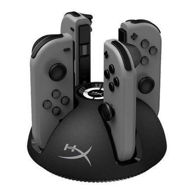 Carregador Para Controle Nintendo Switch Hyperx Chargeplay Quad Preto