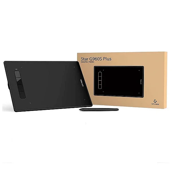 Mesa Digitalizadora Xp-Pen Star G960s Pen Tablet Preto Pequena Usb