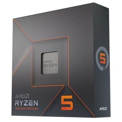 Processador AMD Ryzen 5 7600X 4.7GHz (5.3GHz Turbo), 6-Cores 12-Threads, AM5, Sem Cooler, 100-100000593WOF