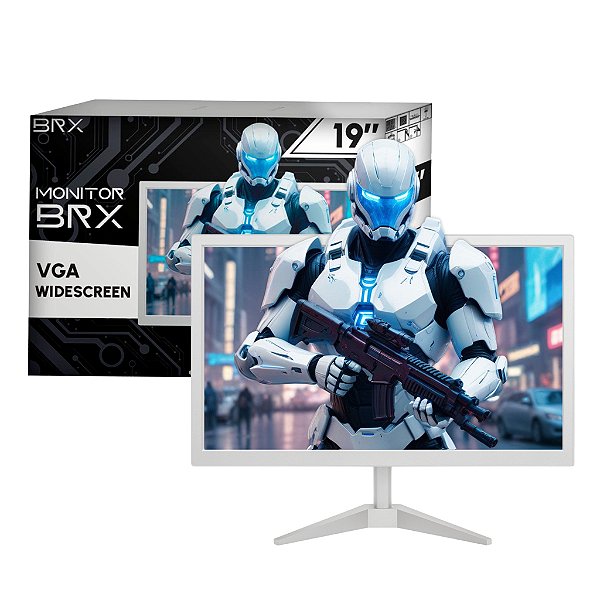 Monitor BRX Slim Led 20" HDMI VGA Branco