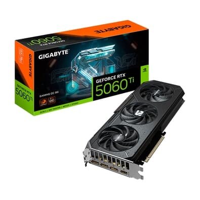 Placa de Vídeo Gigabyte RTX 5060 Ti GAMING OC 16G NVIDIA GeForce, 8GB GDDR7, RGB, DLSS, Ray Tracing