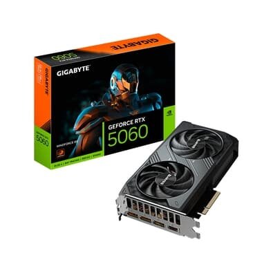 Placa de Vídeo Gigabyte RTX 5060 WINDFORCE 8G NVIDIA GeForce, 8GB GDDR7, 128bits, DLSS, Ray Tracing