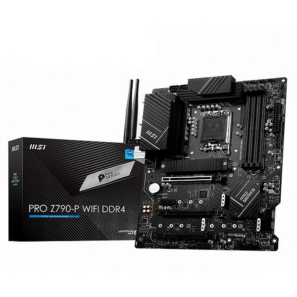 Placa-Mãe Z790-P MSI PRO Wi-Fi, Intel LGA 1700, ATX, DDR5, Preto - PRO Z790-P WIFI *** PRODUTO SEMINOVO ***