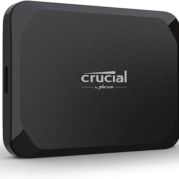 SSD Externo 4TB Crucial X9, Leitura 1050mb/s, Portátil, Black