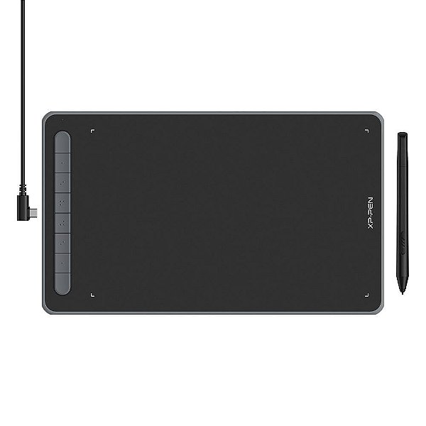 Mesa Digitalizadora XP-Pen Deco L Pen Tablet, com Caneta X3 Elite, 5080LPI, USB-C, Preto