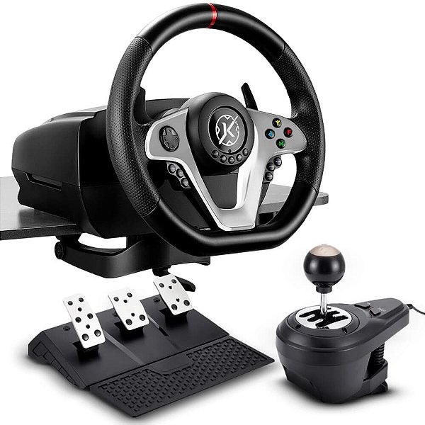 Kit Racing Kalkan G500 ProRacing Force Feedback Volante, Pedais e Câmbio