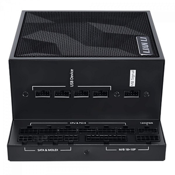 Fonte Lian Li EDGE 1300W, 80 Plus Platinum, ATX 3.1, PCIE5, PFC Ativo, Full Modular, Preto