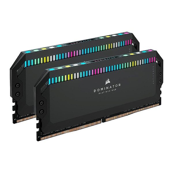 Memória RAM Corsair Dominator Platinum, RGB, 32GB (2x16GB), 6000MHz, DDR5, CL36, para Intel XMP, Preto - CMT32GX5M2E6000C36
