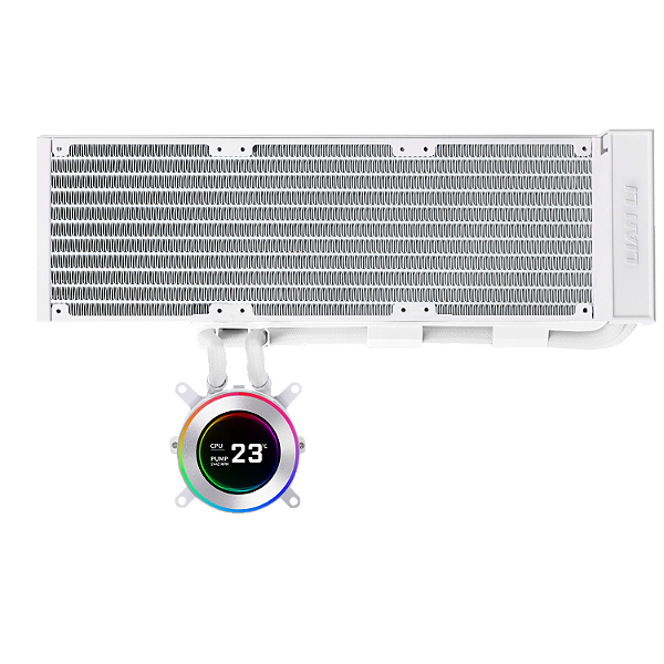 Water Cooler Lian Li Hydroshift II LCD-C 360N Branco Com Tela IPS Sem Fans - GHS2LCD36W