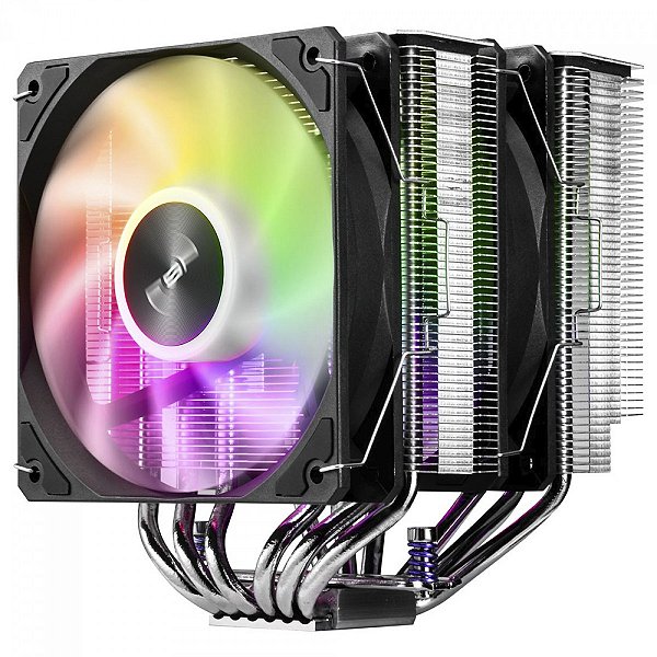 Cooler Para Processador FSP MP7, ARGB, 120mm, Intel-AMD, Preto -  MP7-ARGB