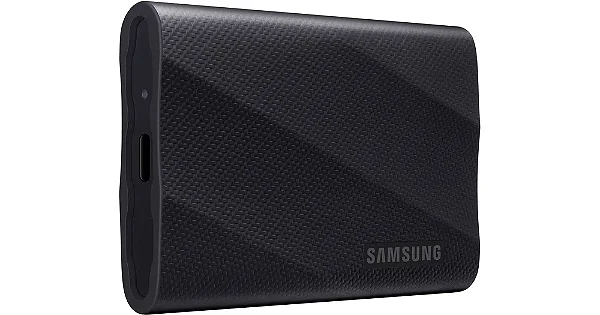 SSD Externo Samsung T9 4TB, Usb 3.2 (usb-c), Leitura 2000 Mb/s, Escrita 1950 Mb/s - Preto Mu-pg4t0b/am