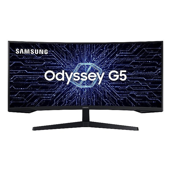 Monitor Gamer Curvo Samsung Odyssey G5 34", WQHD, 165Hz, 1ms, FreeSync Premium, HDR10 - LC34G55TWWLMZD