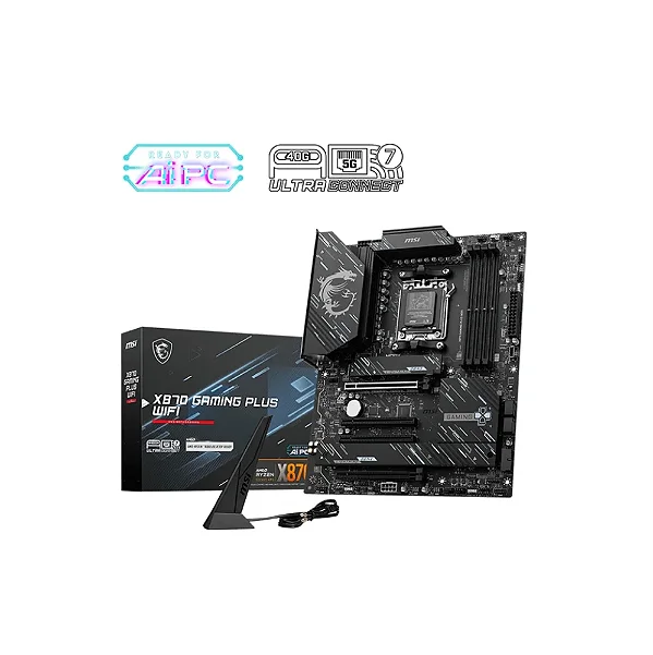 Placa Mãe Msi X870 Gaming Plus Wifi, Amd Am5, Atx, Bluetooth, Ddr5 - X870 Gaming Plus Wifi