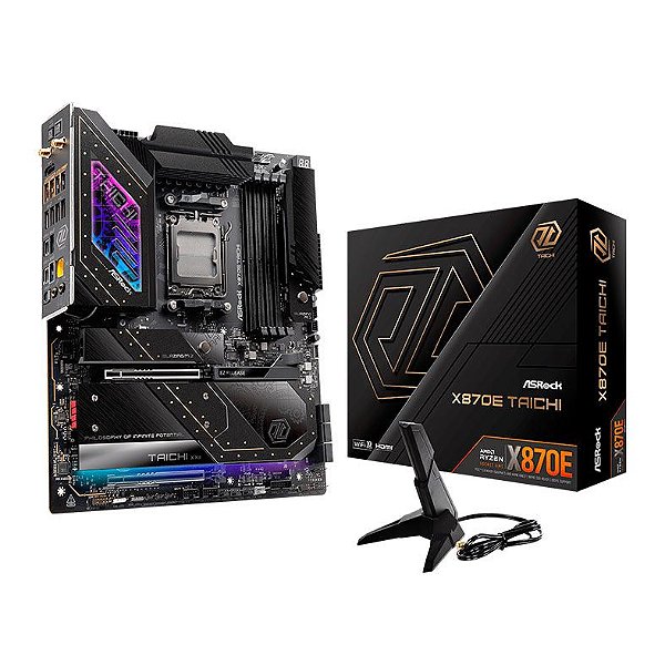 Placa Mae AsRock X870E Taichi, DDR5, Socket AM5, E-ATX, Chipset AMD X870 E, X870E-TAICHI