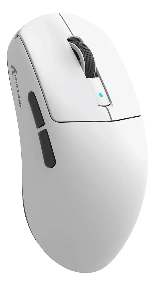 Mouse Sem Fio Attack Shark R6, Ultraleve, Sensor Paw3950 Branco - R6-White